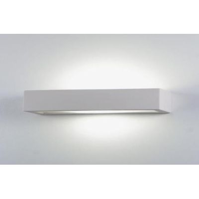 APPLIQUE ISYLUCE EFFETTO GESSO 2XE27 VERNICIABILE RETTANGOLARE MODERNO ISYLUCE - Cristalensi Shop Online
