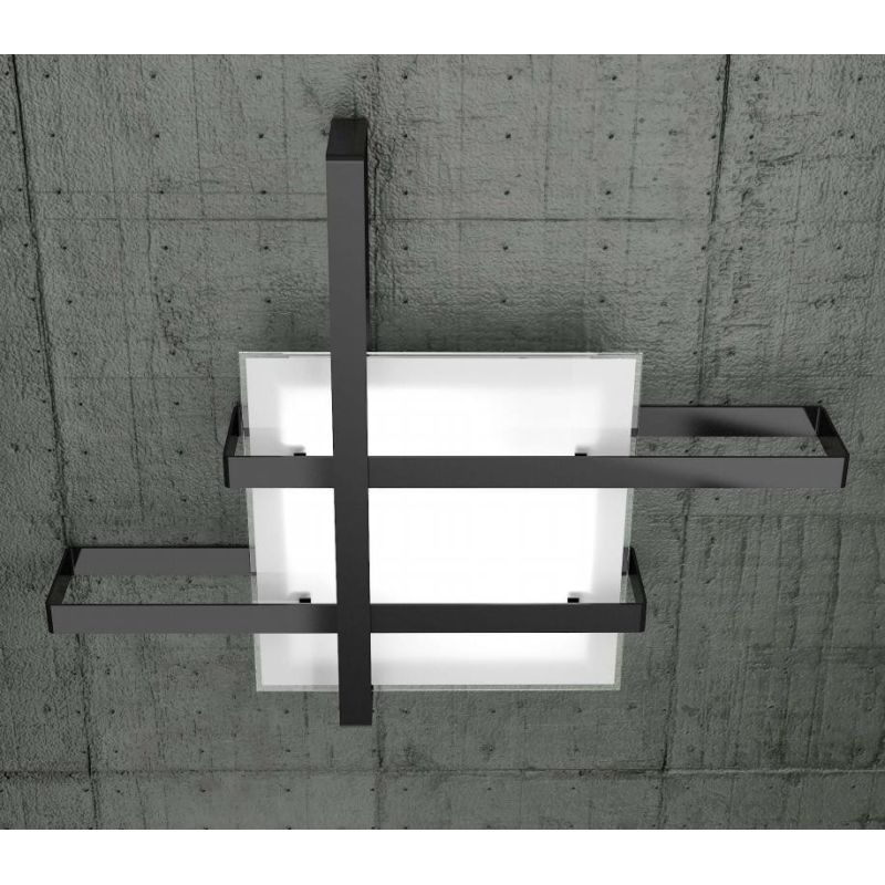 CROSS 100 DI TOP LIGHT PLAFONIERA GRANDE 4XE27 BIANCA, SABBIA O NERA Top Light Illuminazione - Cristalensi Shop Online