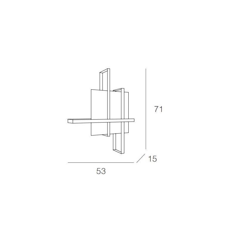 CROSS 70 DI TOP LIGHT PLAFONIERA MEDIA 2XE27 BIANCA, SABBIA O NERA Top Light Illuminazione - Cristalensi Shop Online