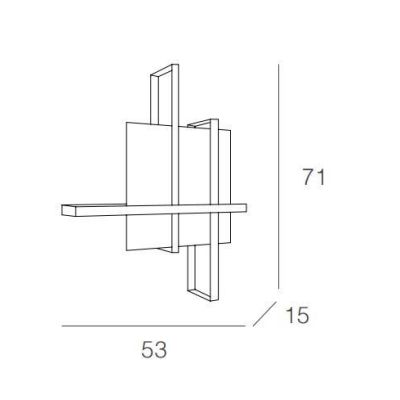CROSS 70 DI TOP LIGHT PLAFONIERA MEDIA 2XE27 BIANCA, SABBIA O NERA Top Light Illuminazione - Cristalensi Shop Online