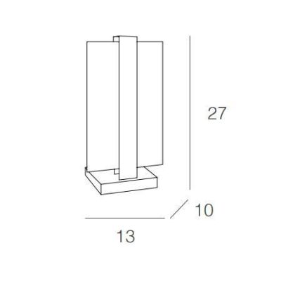 CROSS DI TOP LIGHT LAMPADA DA TAVOLO IN METALLO BIANCA,SABBIA O NERA Top Light Illuminazione - Cristalensi Shop Online