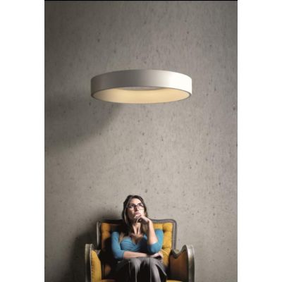 HOOP SOSPENSIONE CIRCOLARE DIAMETRO 80 CM A LED 62W 3000K IN METALLO BIANCO Pan International - Cristalensi Shop Online