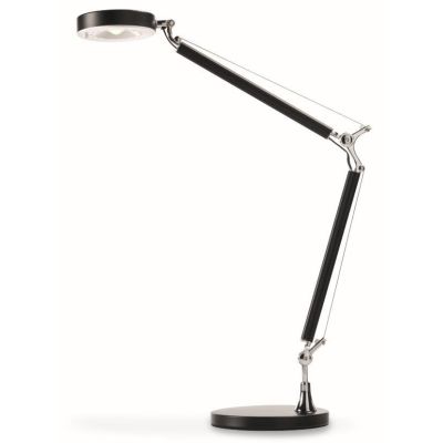 ALTER LAMPADA DA TAVOLO CON LED DA 5W 4000K IN NERO SNODI CROMO Pan International - Cristalensi Shop Online
