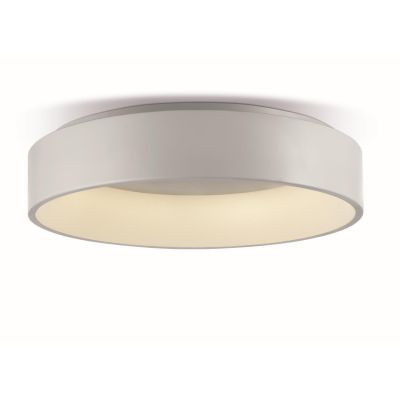 HOOP PLAFONIERA LED 62W 3680 LUMEN 3000K DIAMETRO 80 CM MODERNA ALLUMINIO BIANCO Pan International - Cristalensi Shop Online