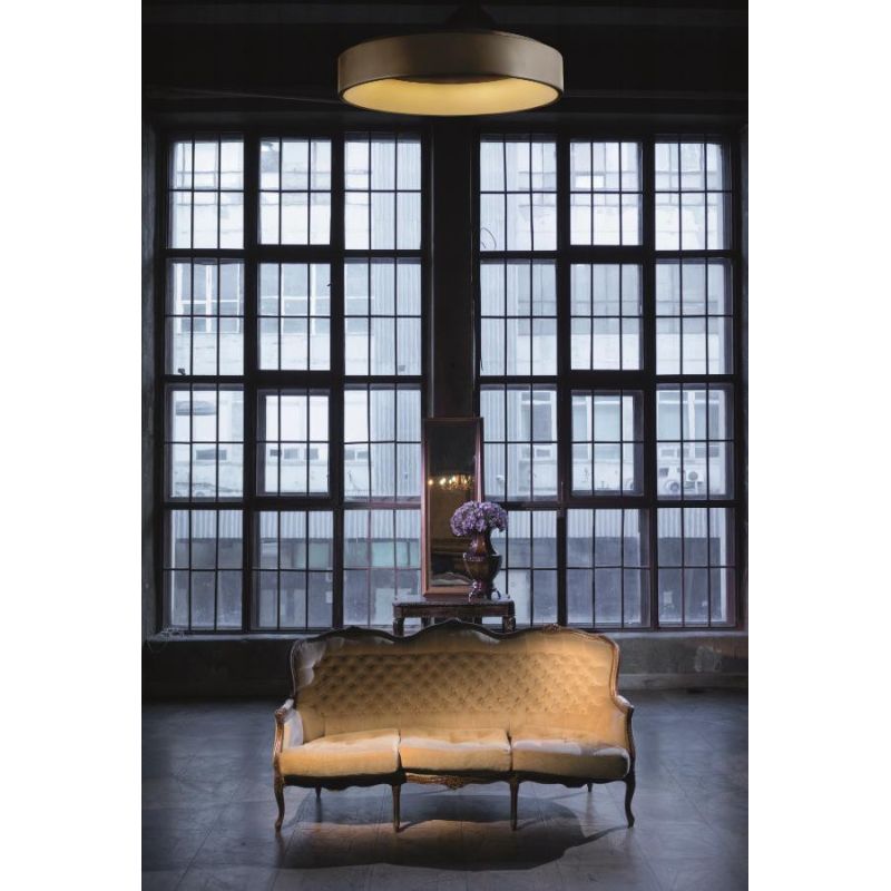 HOOP PLAFONIERA LED 62W 3680 LUMEN 3000K DIAMETRO 80 CM MODERNA ALLUMINIO BIANCO Pan International - Cristalensi Shop Online