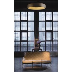 HOOP PLAFONIERA LED 32W 1680 LUMEN 3000K DIAMETRO 45 CM MODERNA ALLUMINIO BIANCO Pan International - Cristalensi Shop Online 2