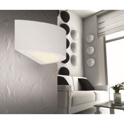 BOREALE APPLIQUE IN GESSO VERNICIABILE A LED INTEGRATO 2X6W DIAMETRO 30 CM Pan International - Cristalensi Shop Online 2