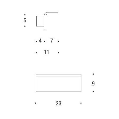 ELLE APPLIQUE IN ALLUMINIO BIANCO A LED COB 24W 2480 LUMEN 3000K LUCE INDIRETTA Pan International - Cristalensi Shop Online