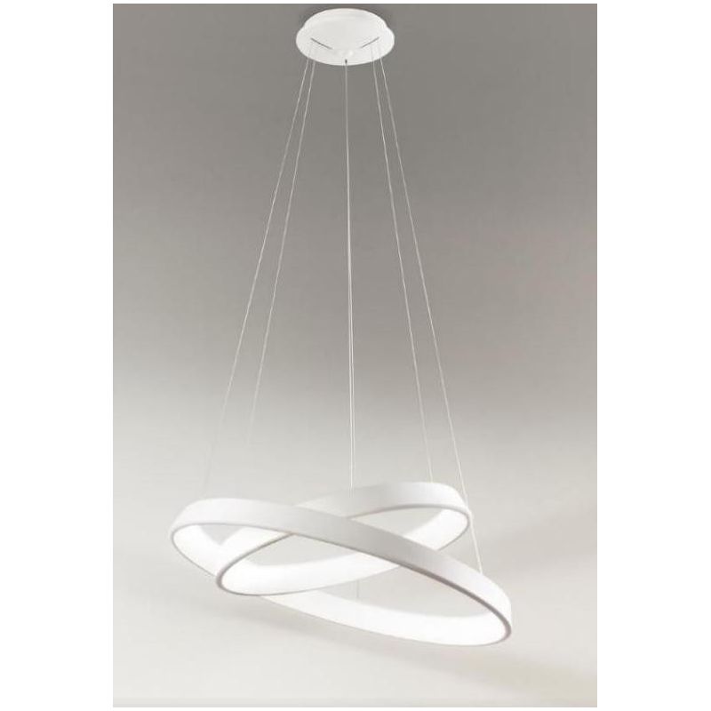 2052 ANELLI DIODI DOPPIA COLORE SABBIA O BIANCO LED 82W 3200K MODERNA DI AFFRALUX AFFRALUX - Cristalensi Shop Online