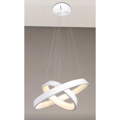 2053 DOPPIO ANELLO DIAMETRO 60-40 LED 54W COLORE SABBIA O BIANCO MODERNO AFFRALUX AFFRALUX - Cristalensi Shop Online