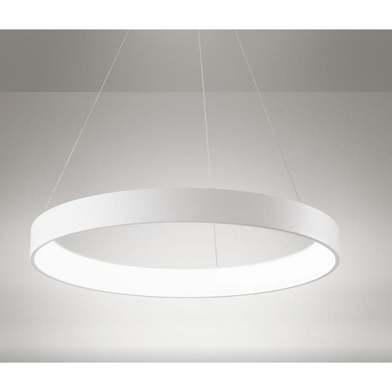 BAND AFFRALUX LAMPADARIO AD ANELLO EXTRA LARGE MODERNO LED 136W LUCE 3200K BIANCO O SABBIA AFFRALUX - Cristalensi Shop Online