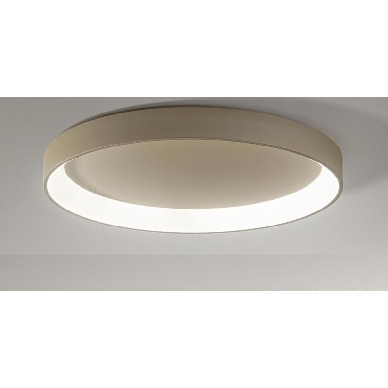 2075 BAND PLAFONIERA AFFRALUX AD ANELLO EXTRA LARGE MODERNA LED 136W LUCE 3200K BIANCO O SABBIA AFFRALUX - Cristalensi Shop Onli