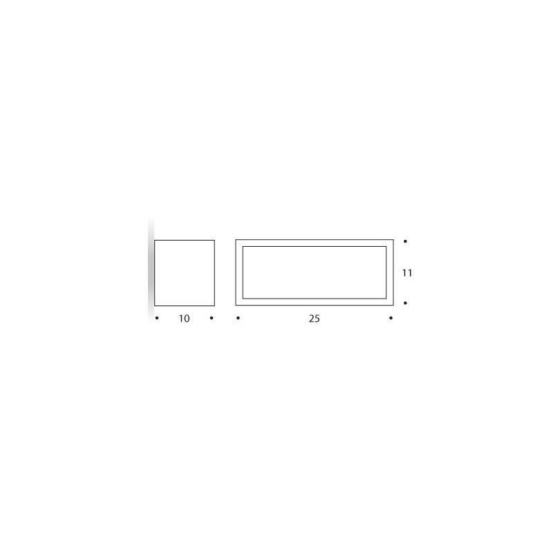 CONNECTION 3 LED 18W 1500 LUMEN APPLIQUE/PLAFONIERA IN 3 COLORI IP54 MODERNA Pan International - Cristalensi Shop Online