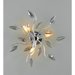 2086 PLAFONIERA ORO-AMBRA CROMO-TRASPARENTE O CROMO-FUME' DIAMETRO 43 CM DI AFFRALUX AFFRALUX - Cristalensi Shop Online 2