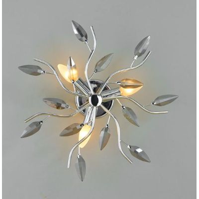 2086 PLAFONIERA ORO-AMBRA CROMO-TRASPARENTE O CROMO-FUME' DIAMETRO 43 CM DI AFFRALUX AFFRALUX - Cristalensi Shop Online