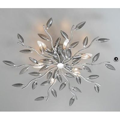 2087 PLAFONIERA DIAMETRO 70 CM ORO-AMBRA CROMO-TRASPARENTE CROMO-FUME' DI AFFRALUX AFFRALUX - Cristalensi Shop Online