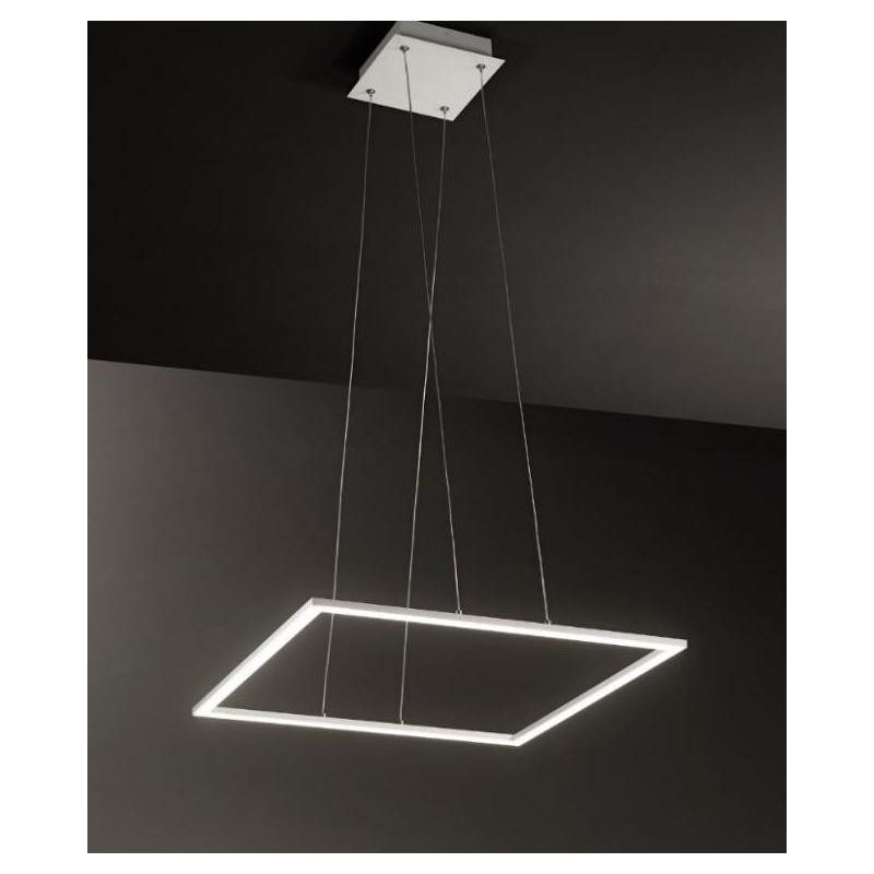 QUATTRO LAMPADARIO LED 68W 3000K QUADRATO LATO 53,5 MODERNO AFFRALUX AFFRALUX - Cristalensi Shop Online