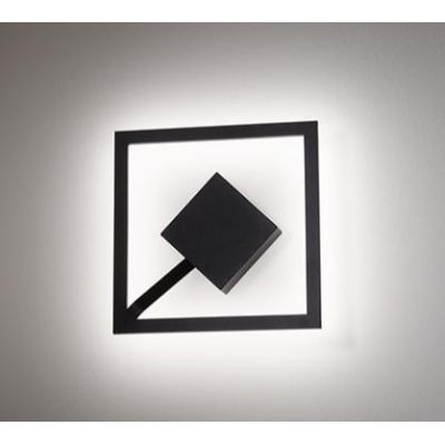 QUATTRO PLAFONIERA APPLIQUE GRANDE LED 36,5W 3000K QUADRATO LATO 30 AFFRALUX - Cristalensi Shop Online