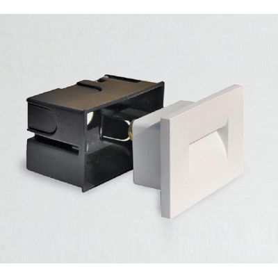 FAST SEGNAPASSO RETTANGOLARE DA INCASSO A LED 3W IP65 IN DUE COLORI X SCATOLA 503 Pan International - Cristalensi Shop Online