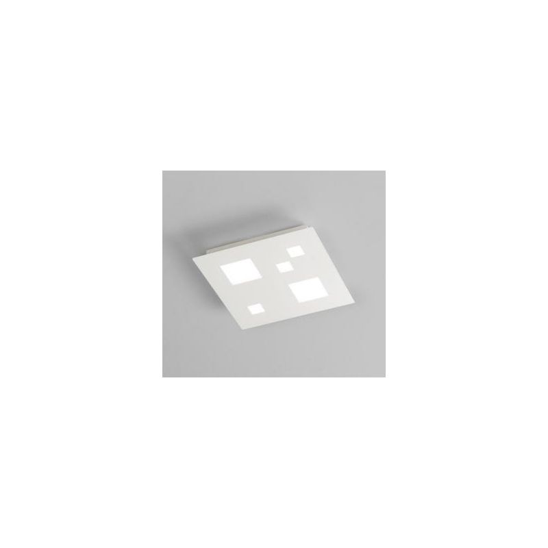 402 PLAFONIERA APPLIQUE QUADRATA CON LED INTEGRATO MODERNA 25W 3000K AFFRALUX - Cristalensi Shop Online
