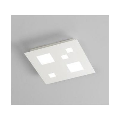 402 PLAFONIERA APPLIQUE QUADRATA CON LED INTEGRATO MODERNA 25W 3000K AFFRALUX - Cristalensi Shop Online