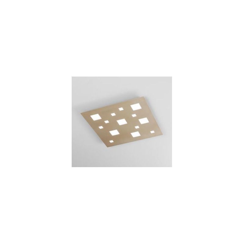 404 PLAFONIERA CHECKER BOARD 61X61 LED 60W LUCE 3000K BIANCA O SABBIA AFFRALUX - Cristalensi Shop Online