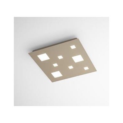 CHECKER BOARD PLAFONIERA APPLIQUE 45X45 LED 36W 3000K BIANCO SATINATO AFFRALUX - Cristalensi Shop Online