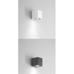 CAPRI APPLIQUE CUBO PER ESTERNO IP54 BIANCO ANTRACITE GU10 LED ISYLUCE ECONOMICO ISYLUCE - Cristalensi Shop Online