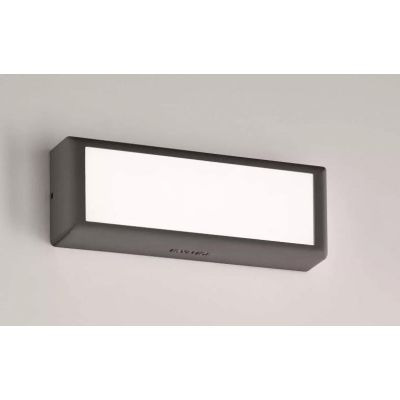 BRIQUE DI ISYLUCE LED 12W 3000K O 4000K PER ESTERNO IP65 BIANCA O ANTRACITE LUCE DIRETTA ISYLUCE - Cristalensi Shop Online