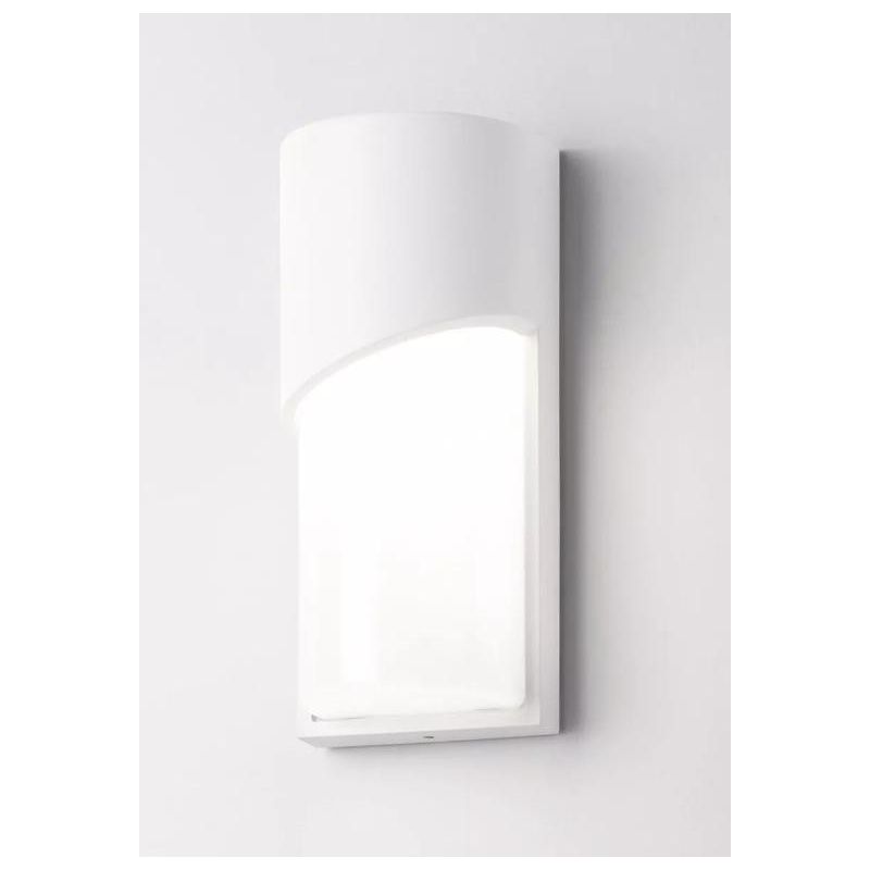 SECTION APPLIQUE DA ESTERNO IP54 BIANCA ANTRACITE O CORTEN DESIGN MODERNO ATTACCO E27 ISYLUCE - Cristalensi Shop Online