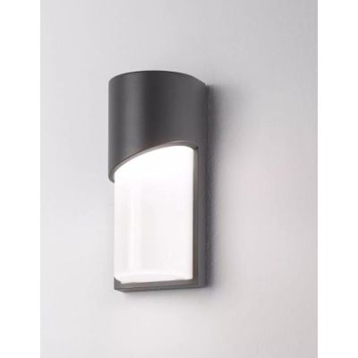 SECTION APPLIQUE DA ESTERNO IP54 BIANCA ANTRACITE O CORTEN DESIGN MODERNO ATTACCO E27 ISYLUCE - Cristalensi Shop Online