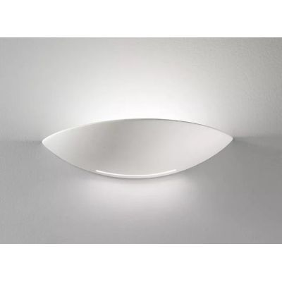 SHELL GRANDE DI ISYLUCE LARGHEZZA 44 CM IN GESSO VERNICIABILE 2XE27 MODERNA ISYLUCE - Cristalensi Shop Online