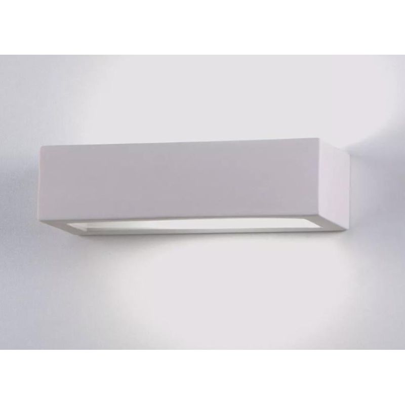 620 PRISMA APPLIQUE IN CERAMICA EFFETTO GESSO VERNICIABILE LARGHEZZA CM 30 ISYLUCE - Cristalensi Shop Online