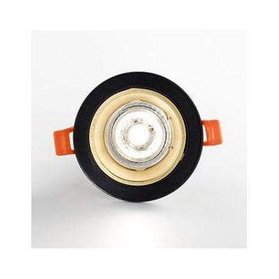 715 SIMPLIE FARETTO DA INCASSO ROTONDO IN ALLUMINIO BIANCO O NERO CON INTERNO ORO ATTACCO GU10 ISYLUCE - Cristalensi Shop Online