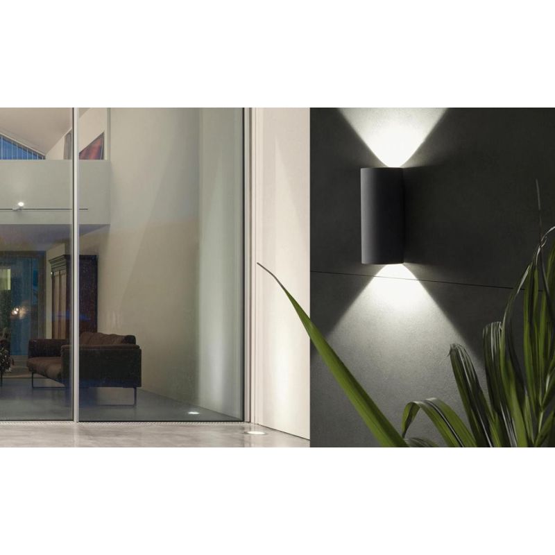 SIRIO APPLIQUE ESTERNO IP54 A LED 12W INTEGRATO SOSTITUIBILE LUCE 3000K-4000K 3 COLORI Sovil - Cristalensi Shop Online