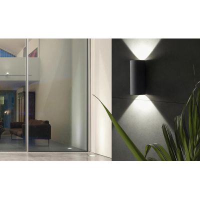 SIRIO APPLIQUE ESTERNO IP54 A LED 12W INTEGRATO SOSTITUIBILE LUCE 3000K-4000K 3 COLORI Sovil - Cristalensi Shop Online