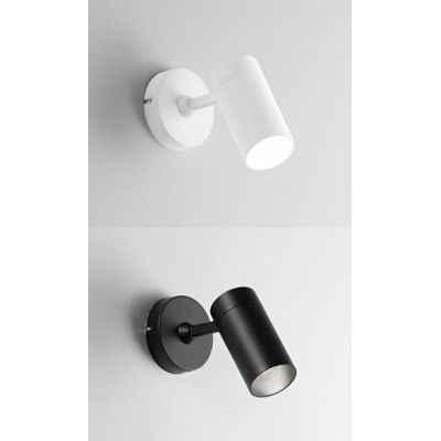756 SPOT ORIENTABILE IN ALLUMINIO BIANCO O NERO CON PORTALAMPADE GU10 DI ISYLUCE ISYLUCE - Cristalensi Shop Online