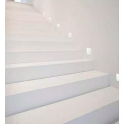 ISYLUCE INCASSO GESSO SEGNAPASSO QUADRATO LAMPADINA GU10 D.35 VERNICIABILE ISYLUCE - Cristalensi Shop Online 2