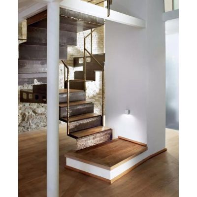 900S APPLIQUE CUBO PICCOLO ALLUMINIO BIANCO 3W LED LUCE SOLO SOTTO DI ISYLUCE ISYLUCE - Cristalensi Shop Online