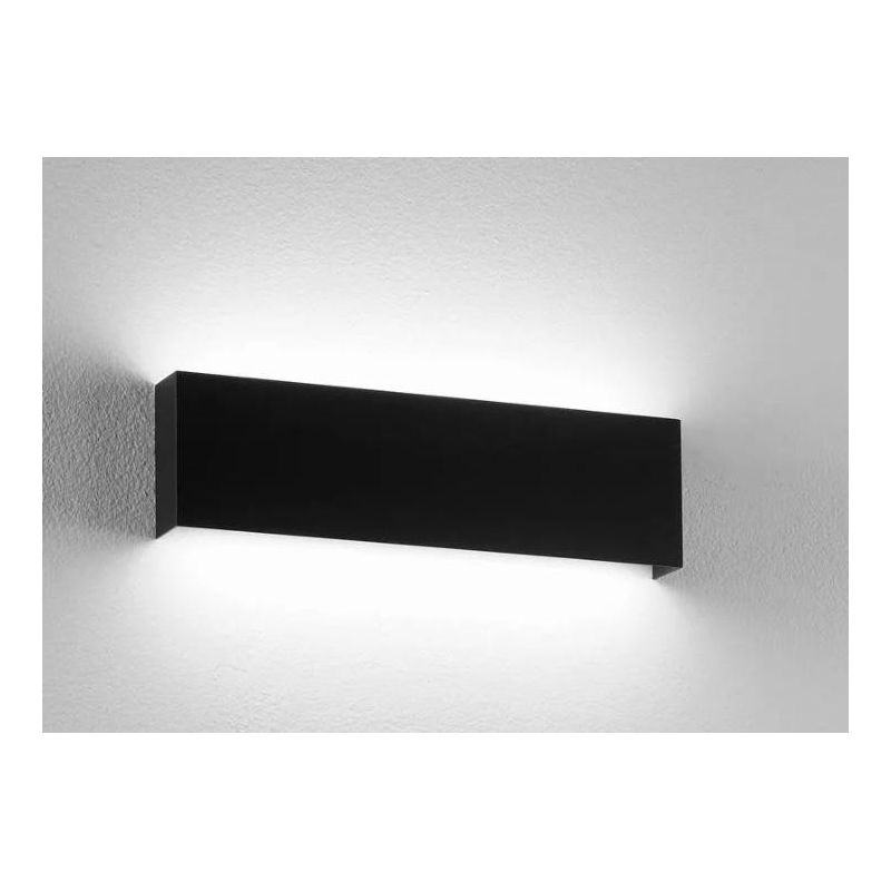 901 APPLIQUE RETTANGOLARE PICCOLO IN METALLO BIANCO O NERO LED DA 18W LUCE 3000K O 4000K ISYLUCE - Cristalensi Shop Online