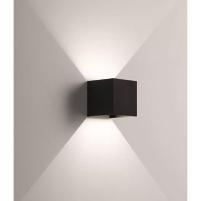 APPLIQUE CUBO BIANCO NERO CORTEN ANTRACITE 6W LED 3000K O 4000K FASCIO LUCE REGOLABILE ISYLUCE - Cristalensi Shop Online