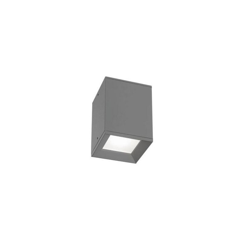 PLAFONIERA ISYLUCE ESTERNA IP54 ALLUMINIO BIANCO, ANTRACITE, CORTEN O NERO VETRO SATINATO ISYLUCE - Cristalensi Shop Online