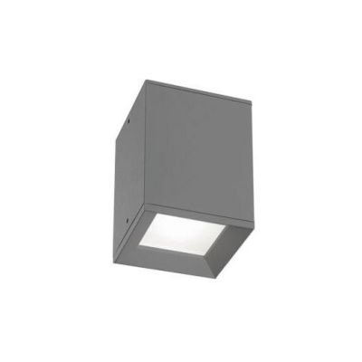 PLAFONIERA ISYLUCE ESTERNA IP54 ALLUMINIO BIANCO, ANTRACITE, CORTEN O NERO VETRO SATINATO ISYLUCE - Cristalensi Shop Online