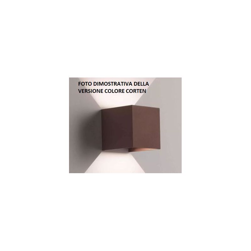 PLAFONIERA ISYLUCE ESTERNA IP54 ALLUMINIO BIANCO, ANTRACITE, CORTEN O NERO VETRO SATINATO ISYLUCE - Cristalensi Shop Online