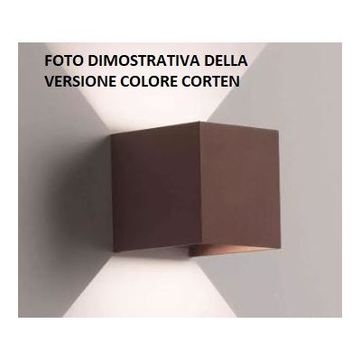 PLAFONIERA ISYLUCE ESTERNA IP54 ALLUMINIO BIANCO, ANTRACITE, CORTEN O NERO VETRO SATINATO ISYLUCE - Cristalensi Shop Online