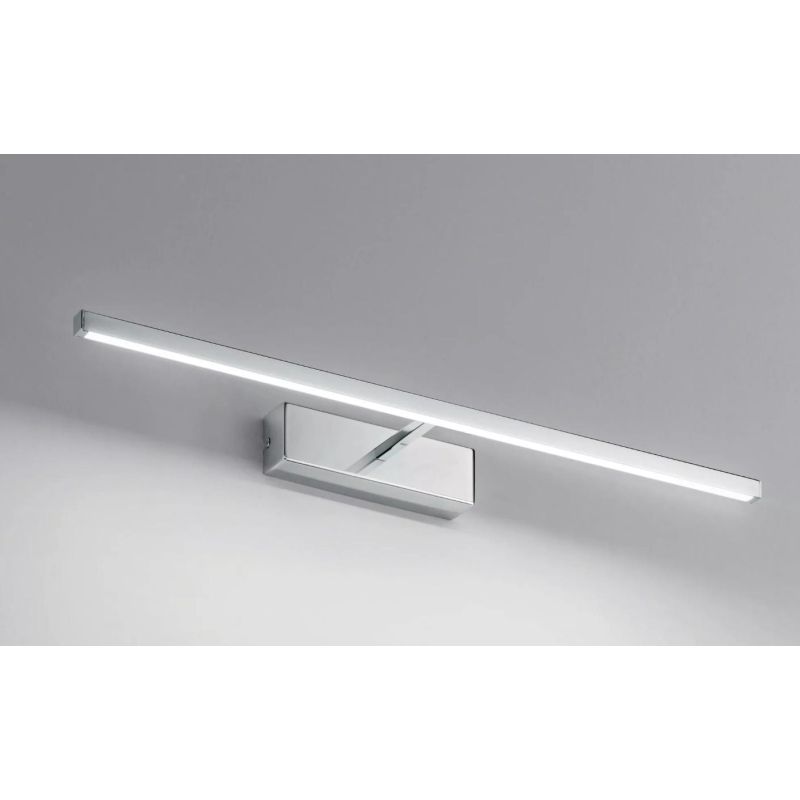 935 APPLIQUE SPECCHIO LARGHEZZA 60 CM LED 12W 3000K O 4000K CROMO LUCIDO MODERNO ISYLUCE - Cristalensi Shop Online