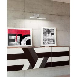 APPLIQUE PER QUADRO SPECCHIO CM 45 LED 8W CON DOPPIO SNODO LUCE CALDA E BIANCA ISYLUCE - Cristalensi Shop Online 2