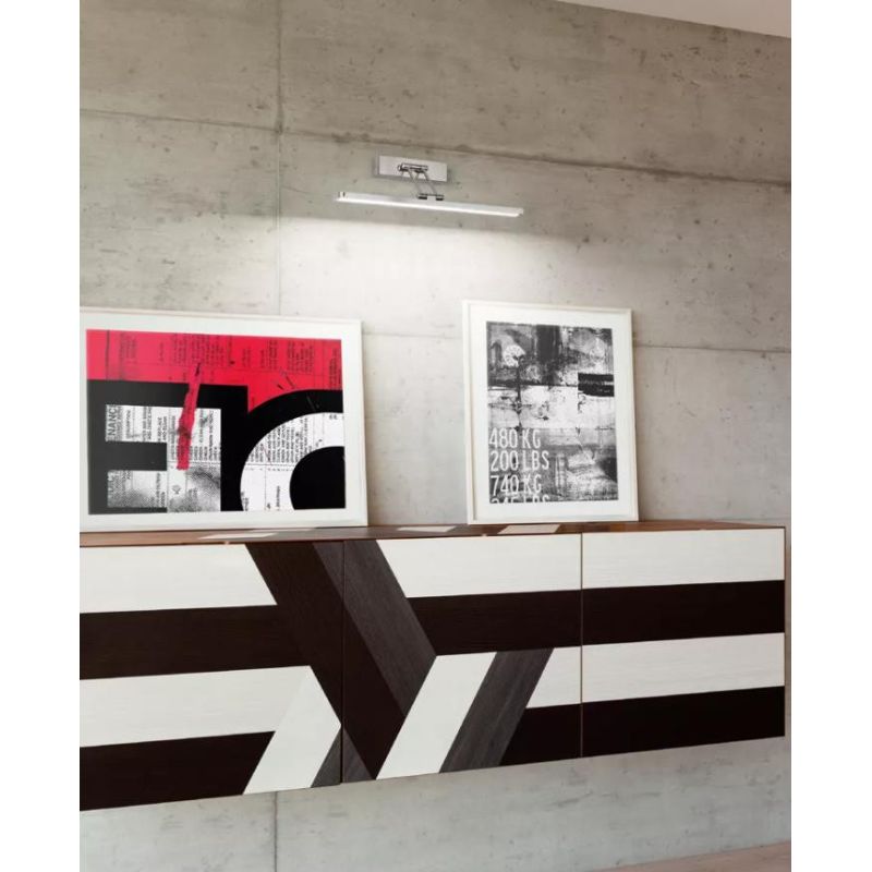 APPLIQUE PER QUADRO SPECCHIO CM 45 LED 8W CON DOPPIO SNODO LUCE CALDA E BIANCA ISYLUCE - Cristalensi Shop Online