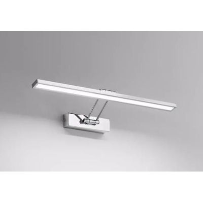 APPLIQUE QUADRO SPECCHIO LARGHEZZA 57 CM LED 12W CROMO LUCIDO DOPPIO SNODO ISYLUCE - Cristalensi Shop Online