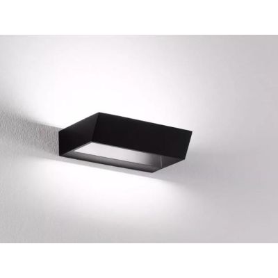 EDGE PICCOLO LED 18W LUCE SOPRA SOTTO MONTATURA BIANCA O NERA MODERNO ECONOMICO ISYLUCE - Cristalensi Shop Online